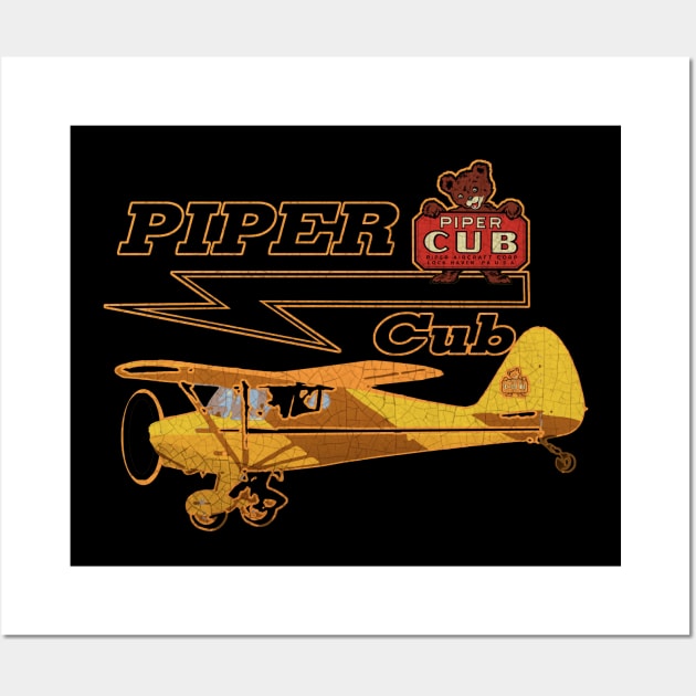 Piper Cub Wall Art by Midcenturydave